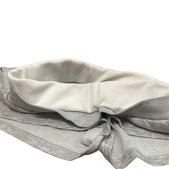 CIDER Terry Mid Waist Solid Pocket Shorts / 2 Colored Band / Gray / Size 6 - Picture 8 of 10